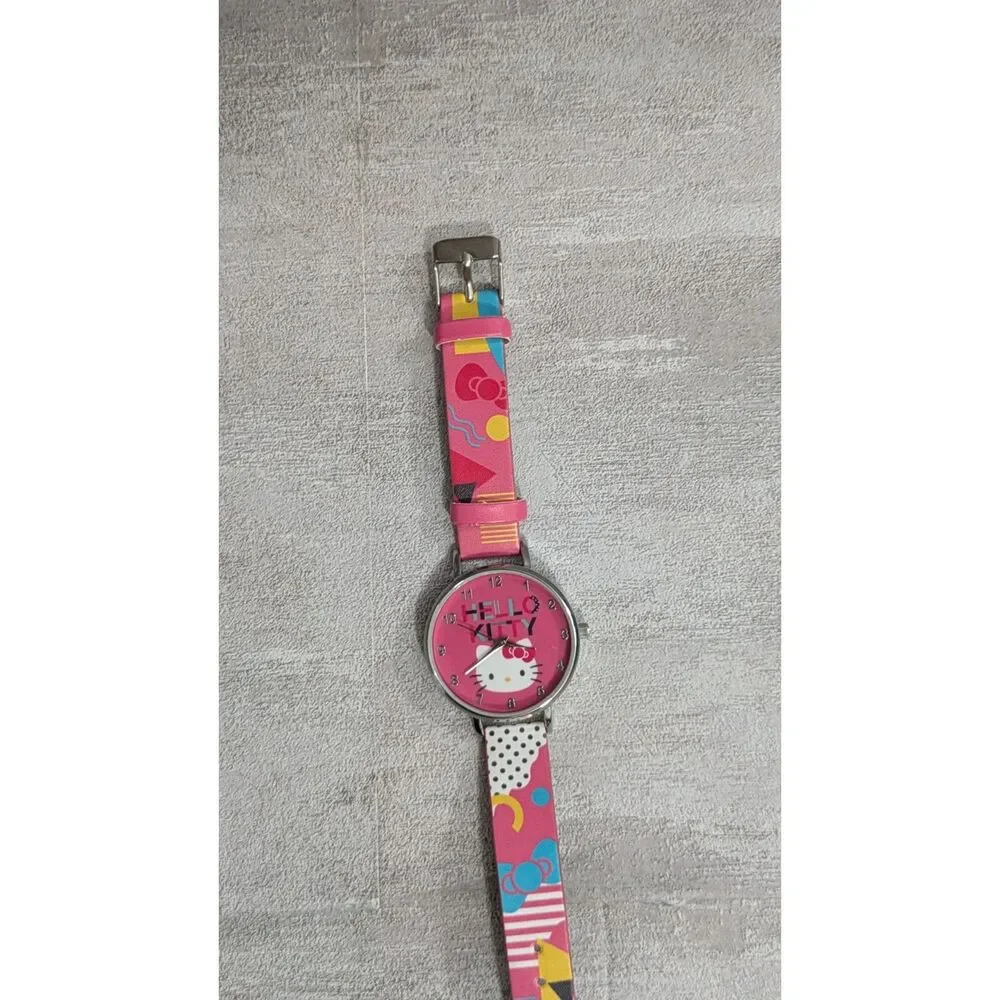 Hello Kitty Watch Y2K Aesthetic - Colorful Abstract Band
